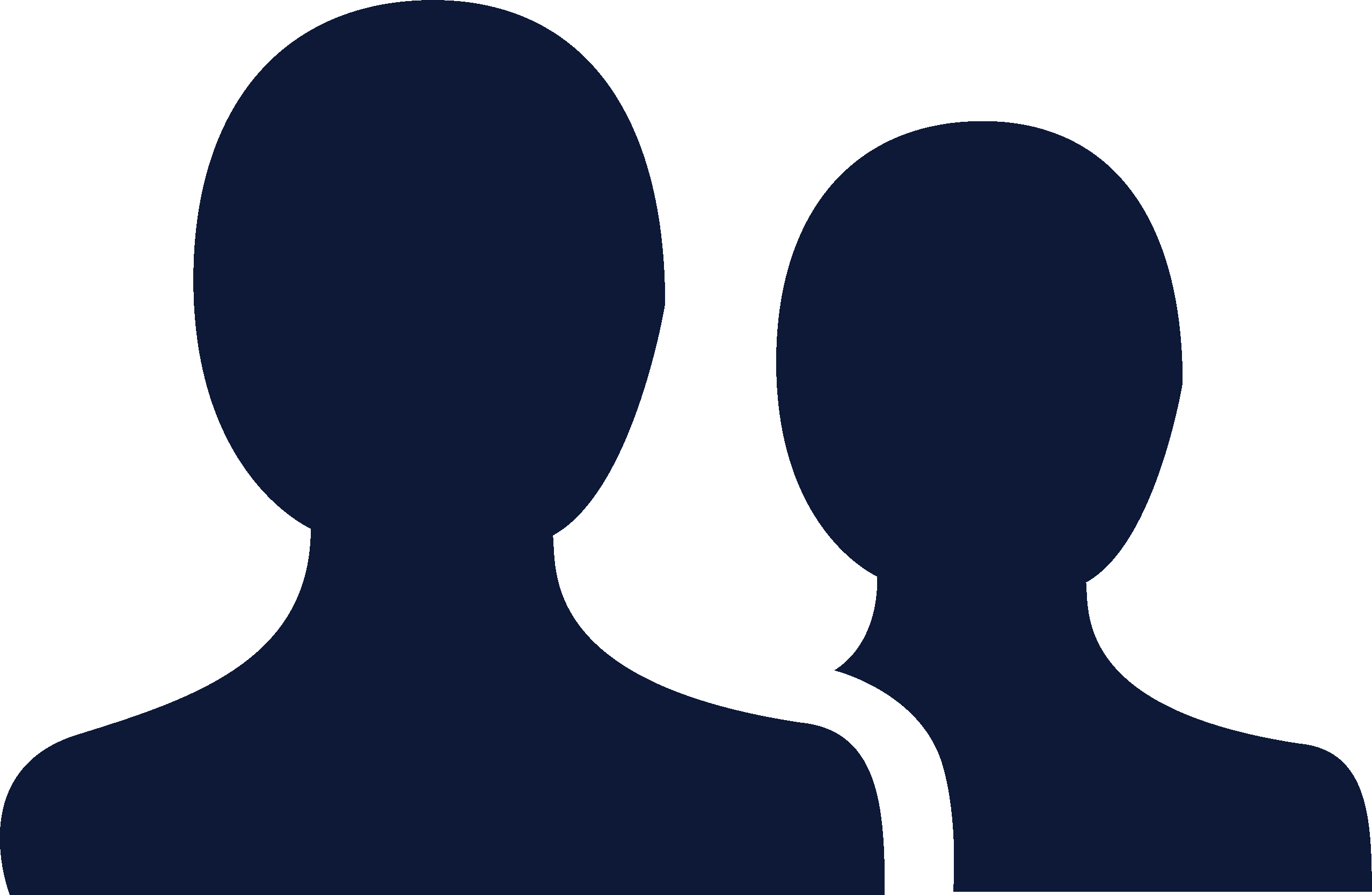 Icon: Silhouetten von zwei Personen als Portrait von vorne